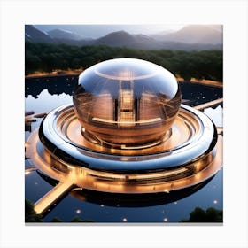 Futuristic Building 5 Canvas Print