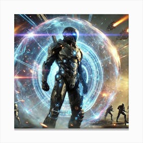 Starlight Guardian Energy Shields Canvas Print