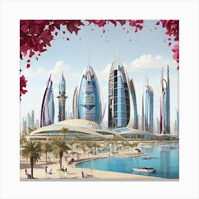 Dubai Cityscape 1 Canvas Print