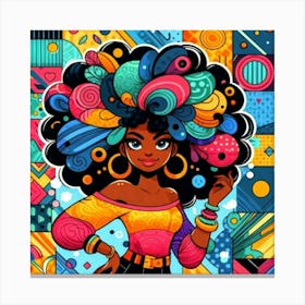 Afro Girl 13 Leinwandbild