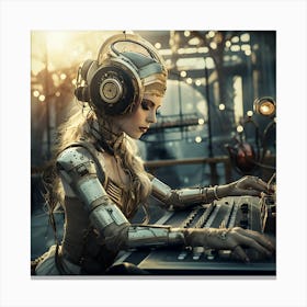 Steampunk Girl Canvas Print