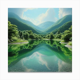 Lake - Lake Stock Videos & Royalty-Free Footage Canvas Print