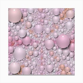 Pink Bubbles Canvas Print