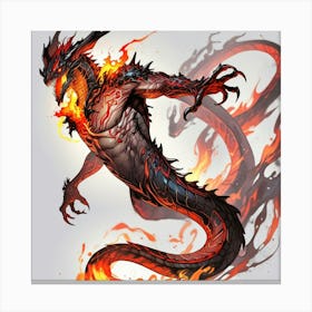 Fire Dragon 3 Canvas Print