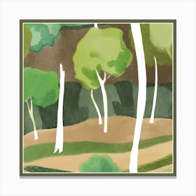 Eucalyptus Trees Version II Canvas Print