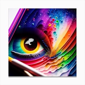 Colorful Eye Canvas Print