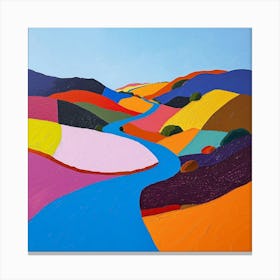 Colourful Abstract Northumberland National Park England 3 Canvas Print