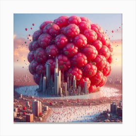 Red City Canvas Print