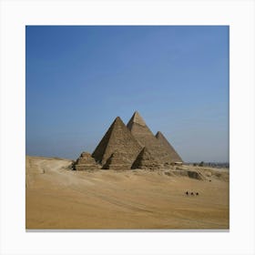 Giza Pyramids Canvas Print