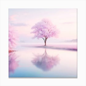 pastel colors reflection Canvas Print