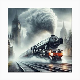 Steam Train In London Canvas Print
