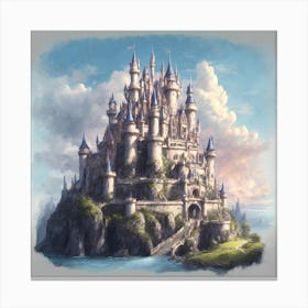 Castle On A Hill Canvas Print