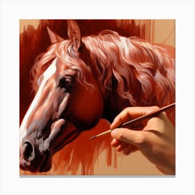 Horse Painting Canvas Print