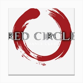 Red Circle Dance Club Canvas Print