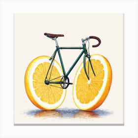 Orange Bike 1 Canvas Print