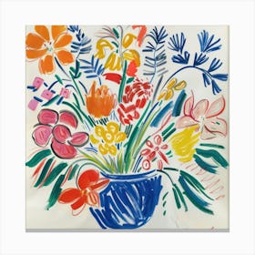 Spring Flowers Painting Matisse Style 8 Canvas Print