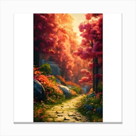 Path In The Forest 3 Canvas Print