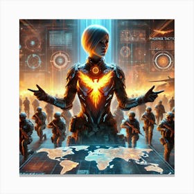 Female Tactical Leader Phoenix Tactics Scifi Canvas Print