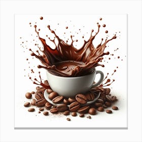 Coffee splash 3 Canvas Print