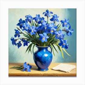 Blue Iris Canvas Print