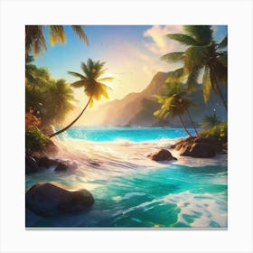 Tropical Beach 9 Canvas Print