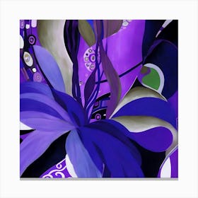 Dramatic Purple Lily Canvas Print