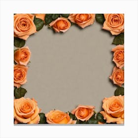 Frame Of Roses 10 Canvas Print