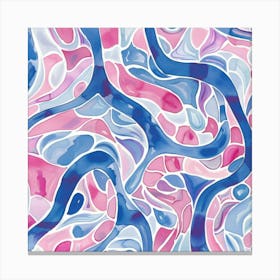 Abstract Wavy Pattern 7 Canvas Print