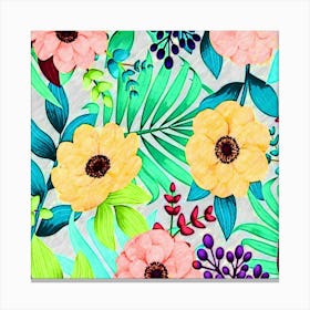 Flower Pattern Canvas Print