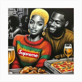 Supreme Pizza 10 Canvas Print