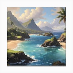 Hawaiian Beach 1 Canvas Print