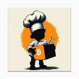 Bitcoin Chef Canvas Print