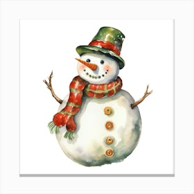 Snowman Canvas Print