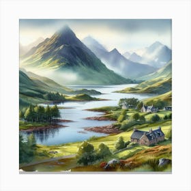 Landscape, highlands 1 Canvas Print