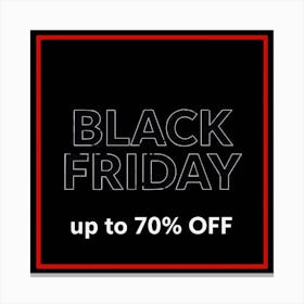 Black Friday Sell Post Templates Design (5) Canvas Print