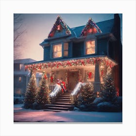 Christmas House 77 Canvas Print