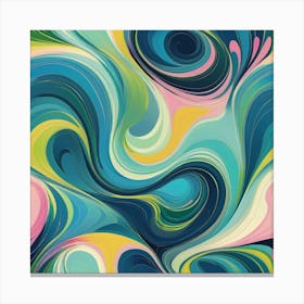 Abstract Swirls 1 Canvas Print