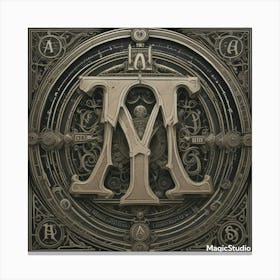 Letter M Canvas Print