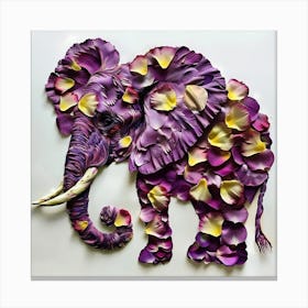Floral Elephant Canvas Print