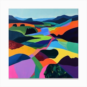 Colourful Abstract Dartmoor National Park England 4 Canvas Print