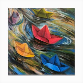 Paper Boats Canvas Print