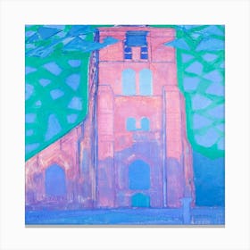 Piet Mondrian S Church Tower At Domburg (1911) Canvas Print