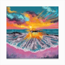 Cloudscape Over The Sea Canvas Print