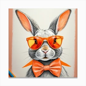 Bunny In Sunglasses 3 Canvas Print