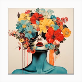 floral woman 8 Canvas Print