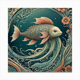 Fish In A Frame Canvas Print