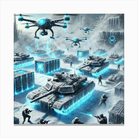 A Futuristic Sci Fi Depiction Of The Absolute Zero Disrupt Canvas Print