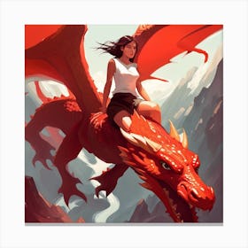 Dragon Rider Canvas Print