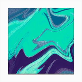 Abstract Green Painting Canvas Print