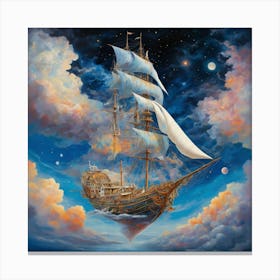 Ship In The Sky 2 Canvas Print